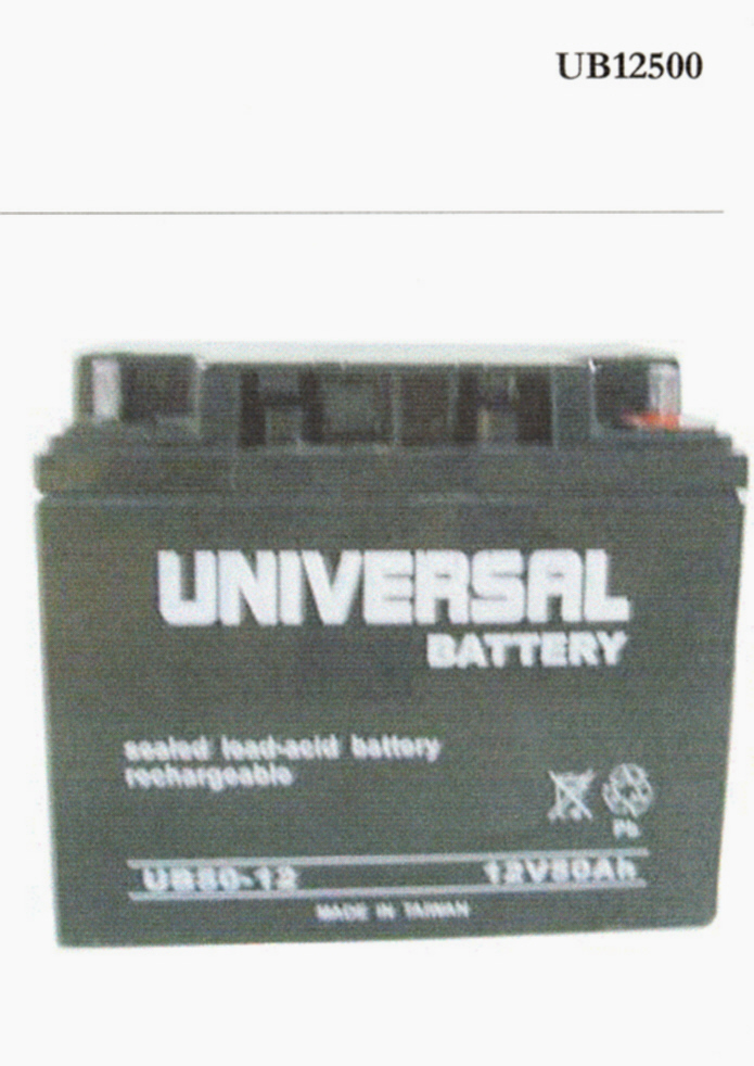 Universal 12V50Ah Battery